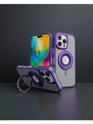 Astraltech Joko Apple Iphone 16 Pro Banza Magsafe Standlı Kapak - Derin Mor