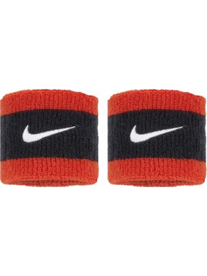 TemmuzX Swoosh Writbands Çift Manşetler Ter Tenis Süngeri (Red/siyah/beyaz)