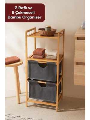 TemmuzX PBT-714 3 Raflı Çok Amaçlı Ahşap Bambu Banyo Mutfak Dolabı Organizeri Düzenleyici Sebzelik Sarı