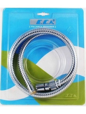 E.C.A. E.C.A Duş Hortumu Krom Malzeme Spiral Yapı 150 cm Kolay Montaj ve Uzun Ömür