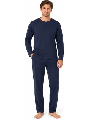 Jiber Bambu Uzun Kol Erkek Pijama Takım 15363