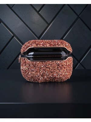 Astraltech Apple Airpods Pro (1. Nesil) Mira Taşlı Kılıf - Rose Gold