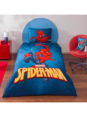 TemmuzX Spiderman Classical Tek Kişilik Pamuk Nevresim Takımı