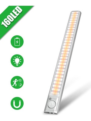 Exeo 160 LED Dolap Işığı Beyaz Renk Enerji Tasarruflu Ultra Parlak Işık 1 Parça Düşük Tüketim