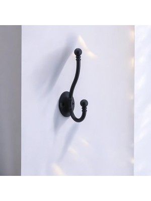 Die Grup Misket Askı Siyah Vestiyer Portmanto Dolap Askılık Askılığı Duvar Banyo Mutfak Elbise Kıyafet Askısı