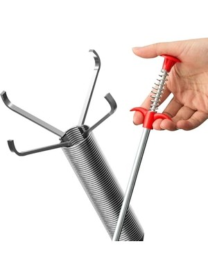 Die Grup Aee® Tıkanıklık Açma Makinesi Gider Borusu Açma Temizleme Çubuğu Aparatı Mutfak Banya Drenaj Duş Tuvalet Kanalizasyon 90CM (300 Cm)