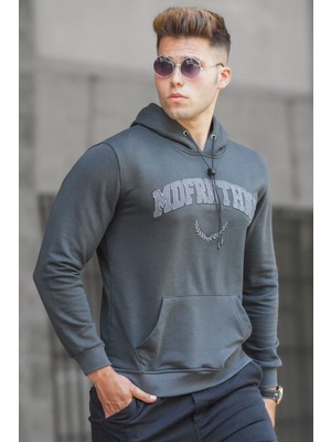 Madmext  Füme Kapüşonlu Sweatshirt 5289