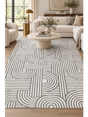 Ela Home Bihos Sisal Tarzı Özel Ölçü Halı Kaymaz Taban Robot Süpürge Uyumlu Mutfak Koridor Için Kolay Temizle