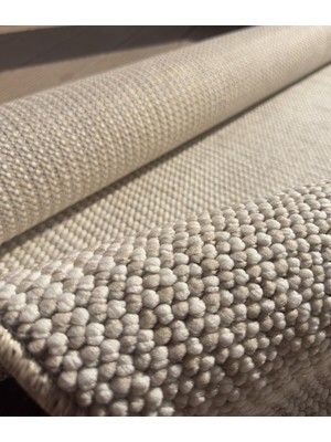 TemmuzX Elvey Home Açık Bej Iskandinav Yumuşak Bukle Minimalist Tozumaz Salon Koridor Oturma Odası Kesme Halı Yolluk Açık Bej 120 x 180