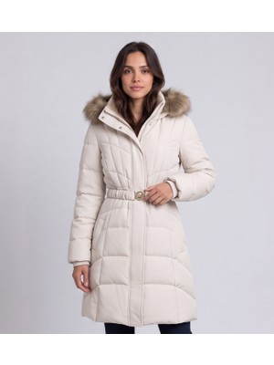 Guess Orta Boy Beyaz Kuş Tüyü W6BL37W4085