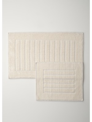Bella Maison Lumina Şönil 2'li Banyo Paspas Takımı Ekru (60X100 Cm)