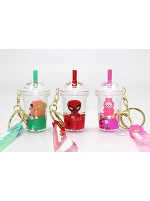 İlkyaz Fashion If Sulu Silikon Anahtarlık Spiderman, Labubu,kapibara TCX5282