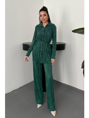 Eskc Trend Moda Zümrüt Fitilli Takım