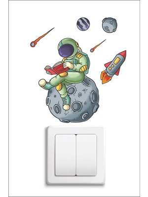 Odak Reklam Ayda Kitap Okuyoruz Priz Sticker