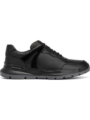 Tergan Siyah Hakiki Deri Erkek Sneaker - E26S1AY57854-A23