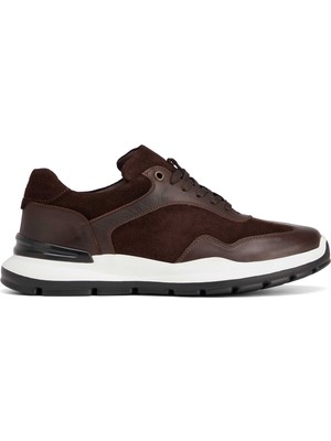 Tergan Kahverengi Hakiki Deri Erkek Sneaker - E26S1AY57851-A24