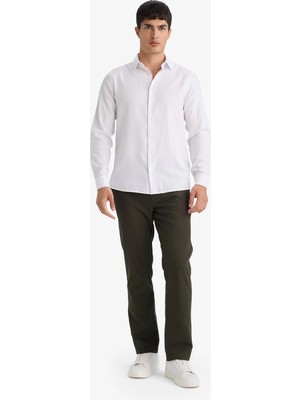 DeFacto Regular Fit Normal Kalıp Normal Bel Boru Paça Pantolon G1076AX26SP
