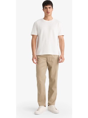 DeFacto Regular Fit Normal Kalıp Normal Bel Boru Paça Pantolon F9224AX26SP
