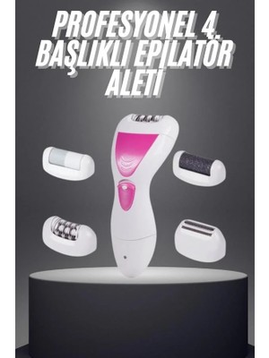 İlkyaz Fashion Çok Başlıklı Şarjlı Epilasyon Cihazı 1 Adet Kişisel Bakım Seti
