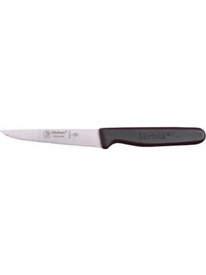 Hace Bazaar 61004LZ - Sürmene Lazerli, Tırtıklı Sebze Bıçağı 9,5cm