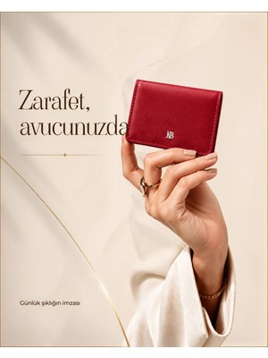 Kadriye Baştürk Kartlık Cüzdan Kırmızı