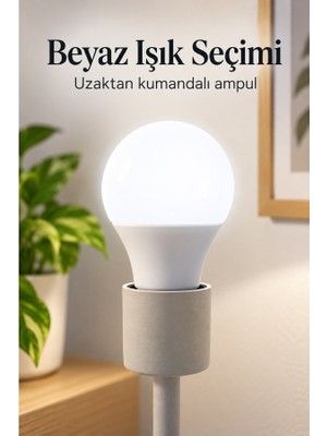 Hace Bazaar Uzaktan Kumandalı Rgb LED Ampul 16 Renk Ayarlı