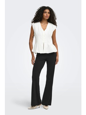 Only Flare Fit Yüksek Bel Ispanyol Paça Pantolon Kadın Pantolon 15383262