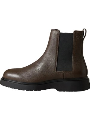 Calvin Klein YM0YM01374 Combat Ess Chelsea Boot Lth Bam Kaya Kahverengi
