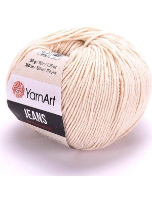 Yarnart Jeans 50GR Pamuk Cotton Amigurumi El Örgü Ipi Ipliği Yünü 05 Açık Bej