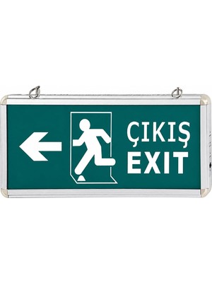 Acil Çıkış Levhası LED Exit Yönlendirme Armatürü 220V Acil Aydınlatma Şarjl