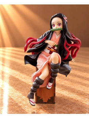 Mep Mep Demon Slayer Nezuko Kamado Oturan Anime Figürü 15 cm ALK6595 Najmaddin Mep Najmaddin