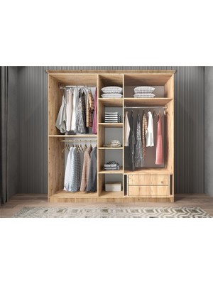 Baramolife Membran Life 5 Kapaklı Gardırop - G.B.M.L_175