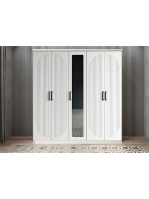 Baramolife Membran Harika 5 Kapaklı Gardırop - G.B.M.H_175