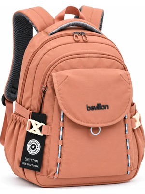 Bevitton Unisex Çok Bölmeli Kapaklı Sırt Çantası – Günlük, Okul ve Seyahat Için Pudra Çanta 2602