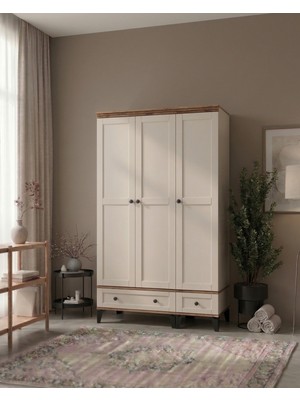 Tros 3 Kapılı Mdf Gardırop