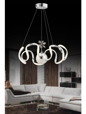 Reel Avize Ahtapot - Arya - Bulut - Dron - Dev Badem Tek Top LED Avize - 3 Renk Kumandalı - Gece Modlu - Dimer Ayarlı