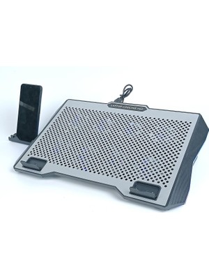 Str Store GA46 Gaming Dizüstü Bilgisayar Soğutucu Laptop Standı 8 Fan Rgb LED Telefon Tutucu Yükseklik Ayarlı