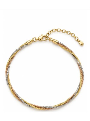 Ed Caesar 925 Ayar Gümüş Rose Gold Dorika Bileklik