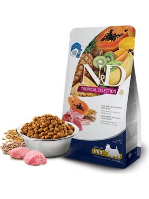 N&d Tropical Selection Kuzu Etli ve Tropikal Meyveli Mini Irk Yetişkin Köpek Maması 5 kg