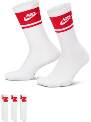 Nike Aksesuar Çorap U Nk Ed Elvd Crw 3p Fta ST-144 IM7949-900 Beyaz