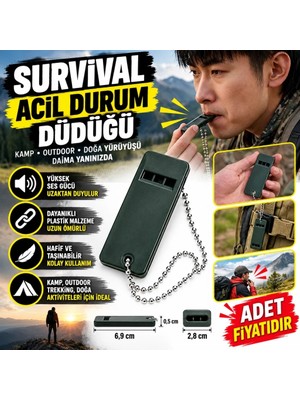 İlkyaz Fashion If ® Kamp Outdoor Yaşam Yüksek Sesli Acil Durum Survival Plastik Düdük(Adet Fiyatıdır)