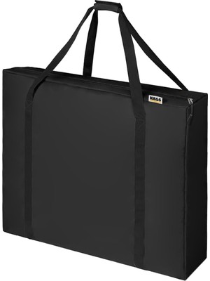 Happy Trend Taşıma Çantası, Ince Yassı Çok Amaçlı, Kamp Masası Çantası, Fermuarlı Dayanıklı Saklama Çantası, 24L (52 x 10 x 47 Cm) Siyah