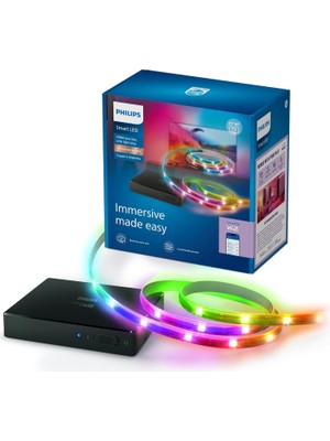 Happy Trend HDMI Sync Box Tv Arka Işığı, Rgbıc LED Şeritler, 75–85 Inç Tv'ler Için, Senkronizasyon. M. Film, Müzik, HDMI 2.0, 4k, 60 Hz'de Bağlanır, Wiz ile Bağlanır, Harici Video Kaynağı