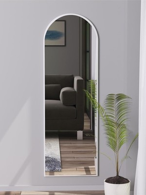 TemmuzX Beyaz Antre Koridor Konsol Duvar Salon Banyo Wc Ofis Çocuk Yatak Odası Boy Ayna 120X40,BEYAZ 40X120