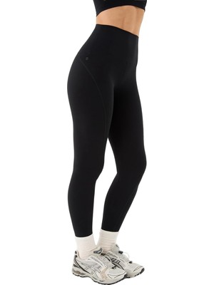 TemmuzX Kadın Dikiş Detaylı Motion Tayt - Geri Dönüştürülmüş, Yüksek Bel, Çift Kat Korsaj, Kabartma Logolu, Spor ve Fitness Taytı