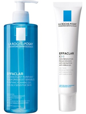 La Roche-Posay Effaclar Jel 400 ml K Krem 40 ml | Siyah Nokta & Akne Bakım Set
