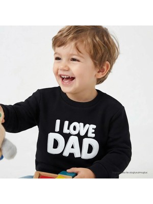 Hellobaby Erkek Bebek Sweatshirt Slogan Baskılı Bisiklet Yaka Uzun Kol