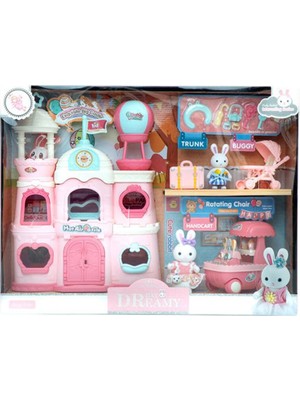 Mega Oyuncak Bay Dreamy Mışnış Tavşan Çok Katlı Rüya Temalı Kale Oyun Seti Figürlü