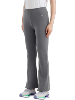 Die Grup Slazenger Knoxy In Kadın Bol Paça Koyu Gri Eşofman Altı