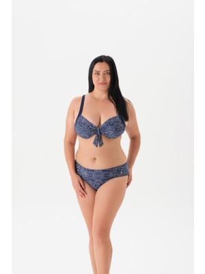 Die Grup Eros Kadın 4000BK Balenli Bikini Tk. Lacivert 48